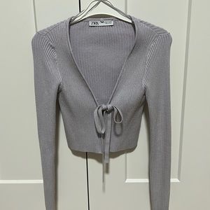 Lilac Tie Cardigan